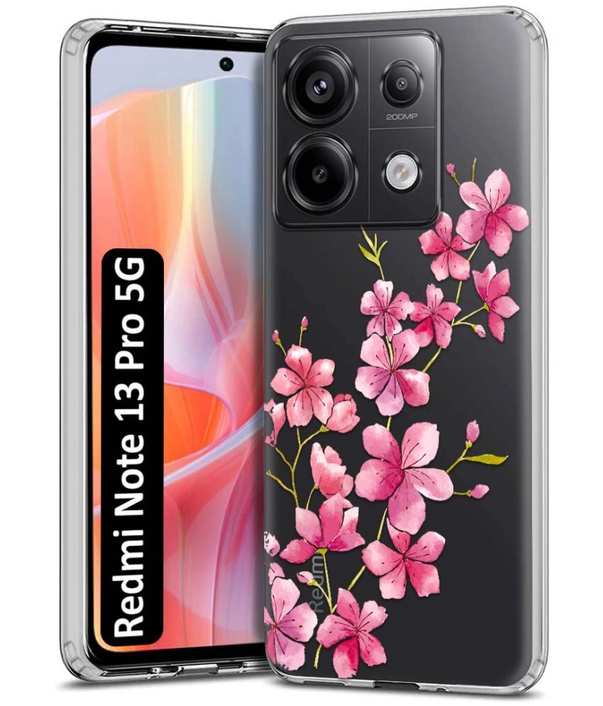     			Fashionury Multicolor Printed Back Cover Silicon Compatible For Redmi Note 13 Pro 5G ( Pack of 1 )