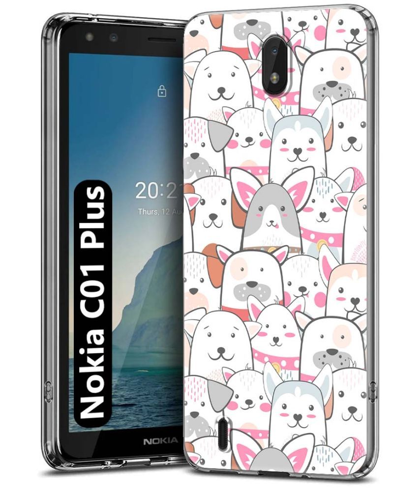     			Fashionury Multicolor Printed Back Cover Silicon Compatible For Nokia C01 Plus ( Pack of 1 )