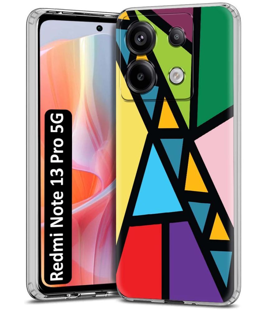     			Fashionury Multicolor Printed Back Cover Silicon Compatible For Redmi Note 13 Pro 5G ( Pack of 1 )