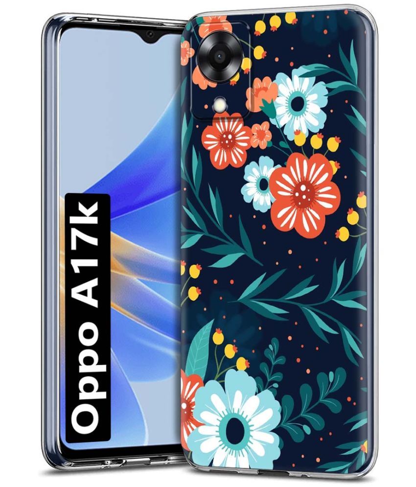     			Fashionury Multicolor Printed Back Cover Silicon Compatible For Oppo A17K ( Pack of 1 )