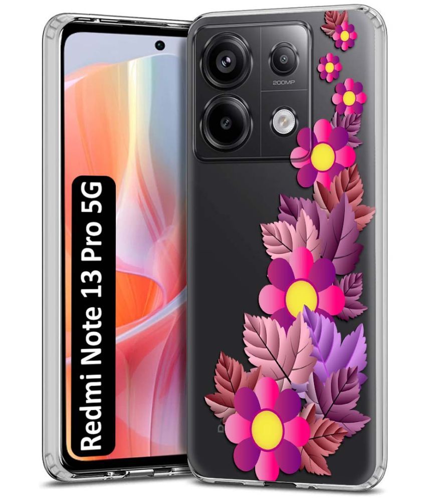     			Fashionury Multicolor Printed Back Cover Silicon Compatible For Redmi Note 13 Pro 5G ( Pack of 1 )