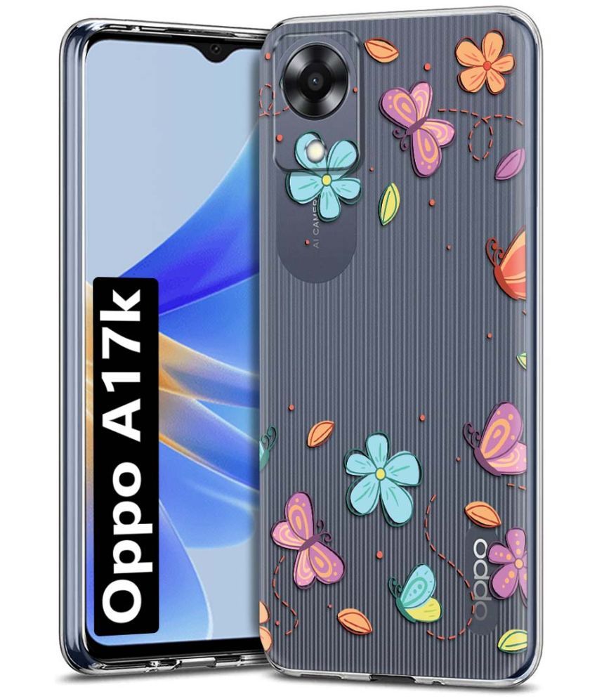     			Fashionury Multicolor Printed Back Cover Silicon Compatible For Oppo A17K ( Pack of 1 )