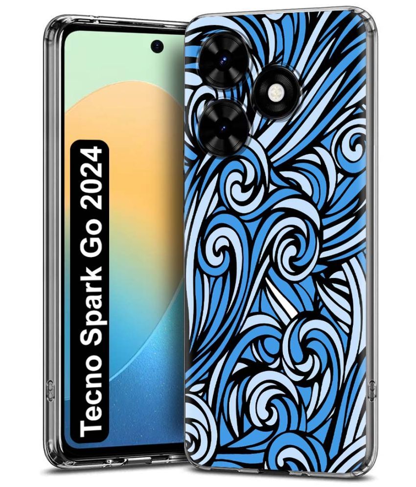     			Fashionury Multicolor Printed Back Cover Silicon Compatible For Tecno Spark Go 2024 ( Pack of 1 )