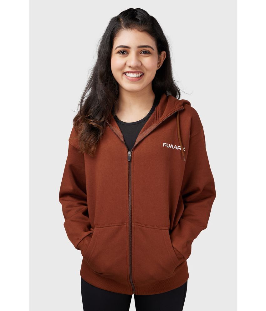     			Fuaark - Brown Cotton Blend Women's Jacket