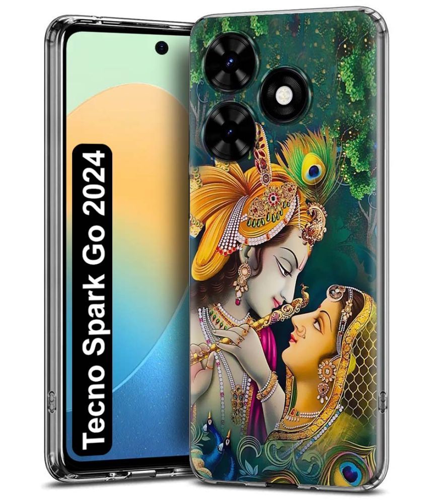     			NBOX Multicolor Printed Back Cover Silicon Compatible For Tecno Spark Go 2024 ( Pack of 1 )