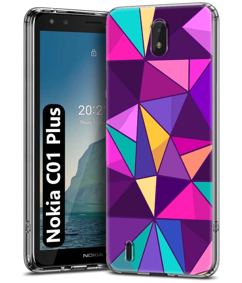     			NBOX Multicolor Printed Back Cover Silicon Compatible For Nokia C01 Plus ( Pack of 1 )