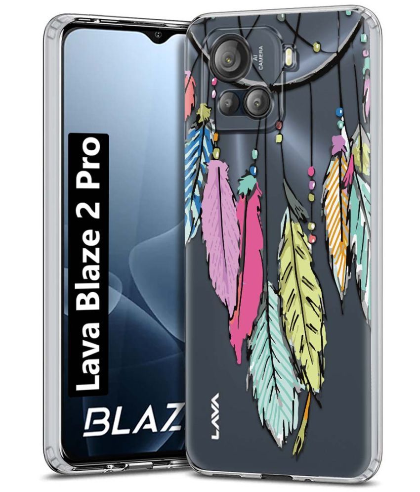     			NBOX Multicolor Printed Back Cover Silicon Compatible For Lava Blaze 2 Pro ( Pack of 1 )