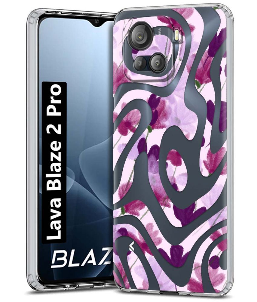     			NBOX Multicolor Printed Back Cover Silicon Compatible For Lava Blaze 2 Pro ( Pack of 1 )