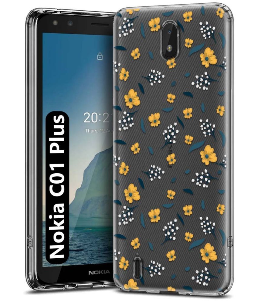     			NBOX Multicolor Printed Back Cover Silicon Compatible For Nokia C01 Plus ( Pack of 1 )