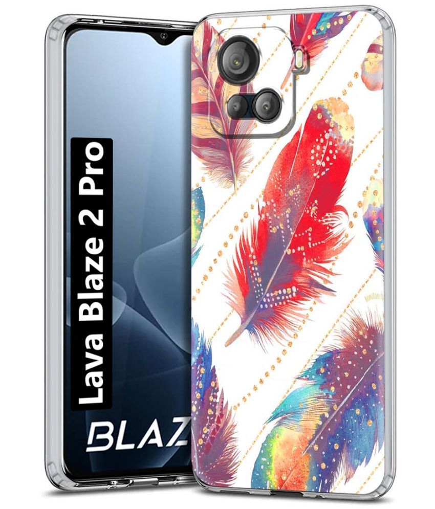     			NBOX Multicolor Printed Back Cover Silicon Compatible For Lava Blaze 2 Pro ( Pack of 1 )