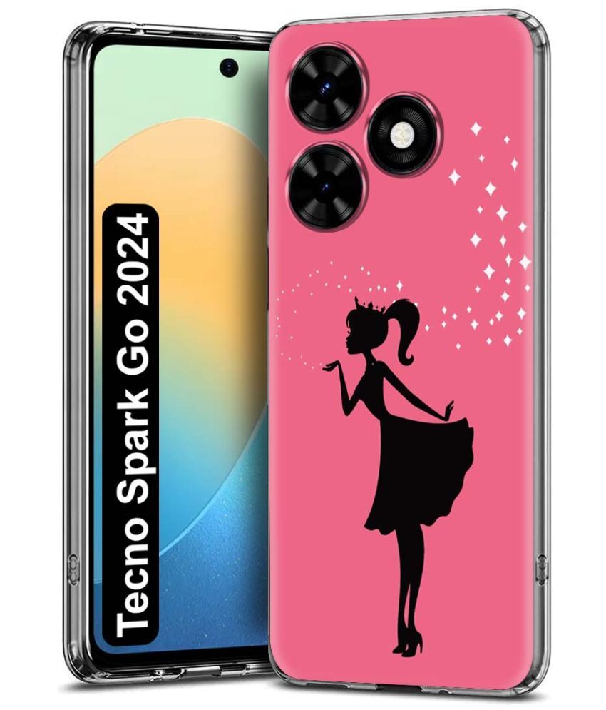     			NBOX Multicolor Printed Back Cover Silicon Compatible For Tecno Spark Go 2024 ( Pack of 1 )