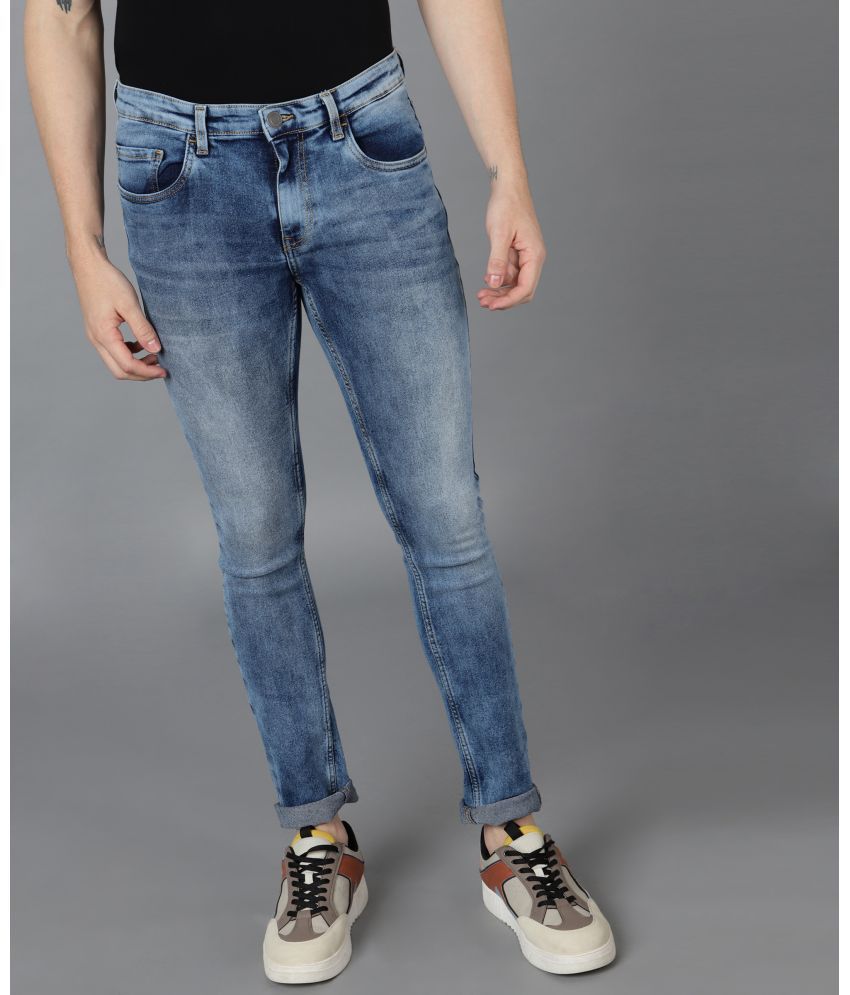     			Urbano Fashion Skinny Fit Washed Men's Jeans - Indigo ( Pack of 1 )