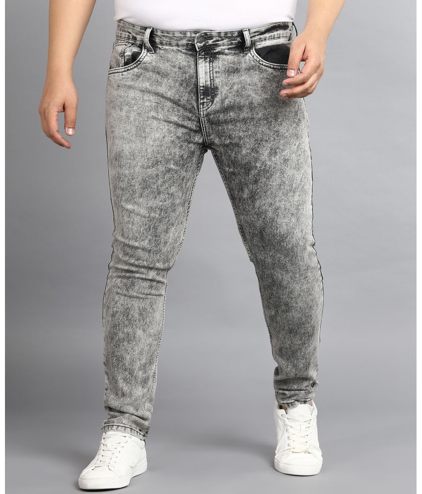     			Urbano Plus Regular Fit Washed Men's Jeans - Light Grey ( Pack of 1 )