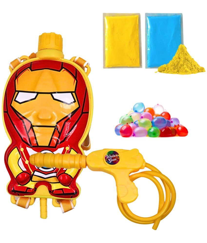     			DealBindaas Small Holi Pichkari Back-Pack Water Tank Pichkari, Water Blaster with Back Holding Tank Spray Squirt Pistol Pump Water Play Toy