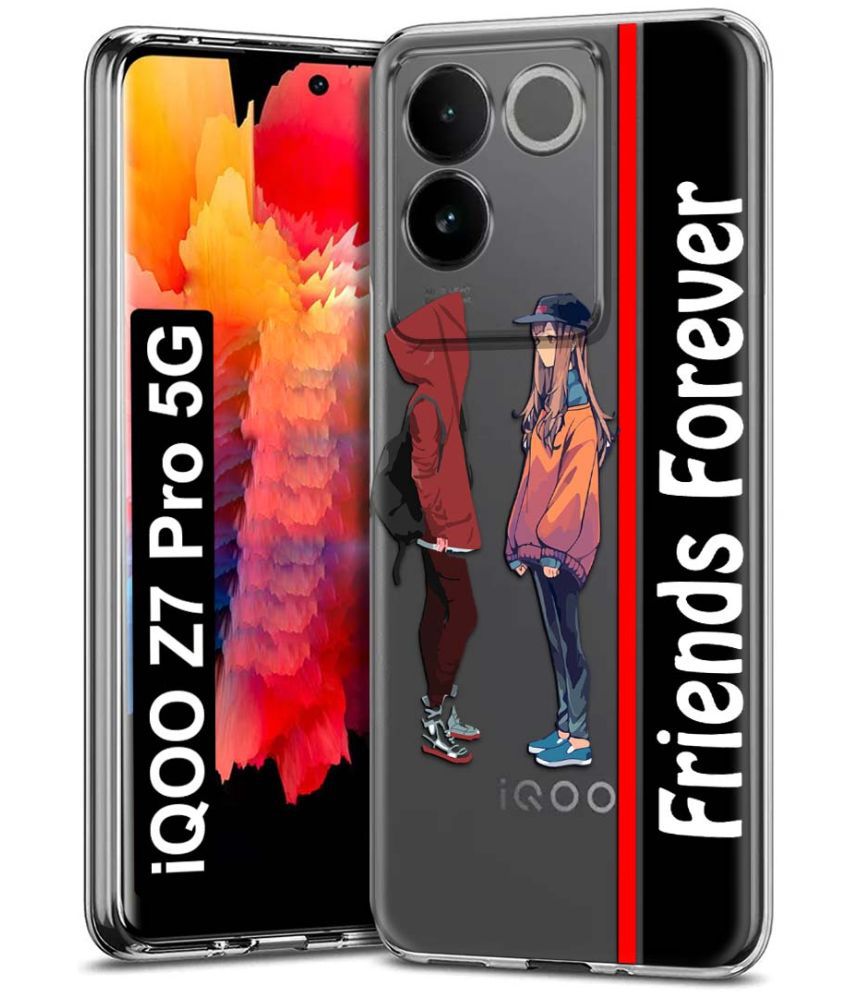     			Fashionury Multicolor Printed Back Cover Silicon Compatible For iQOO Z7 Pro 5G ( Pack of 1 )