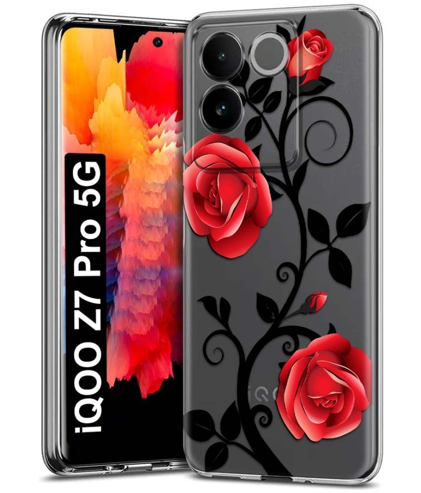     			Fashionury Multicolor Printed Back Cover Silicon Compatible For iQOO Z7 Pro 5G ( Pack of 1 )