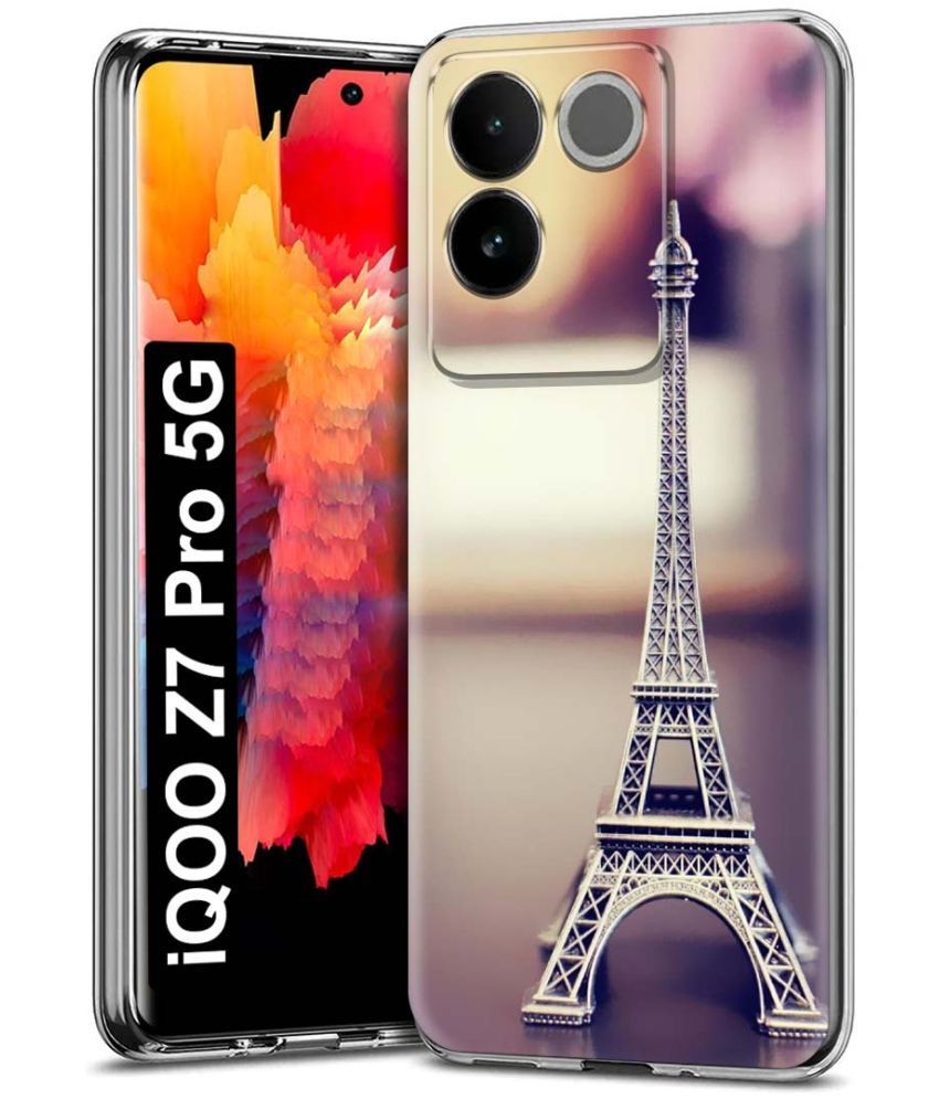     			Fashionury Multicolor Printed Back Cover Silicon Compatible For iQOO Z7 Pro 5G ( Pack of 1 )