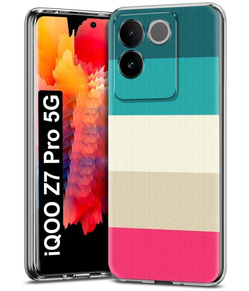     			Fashionury Multicolor Printed Back Cover Silicon Compatible For iQOO Z7 Pro 5G ( Pack of 1 )