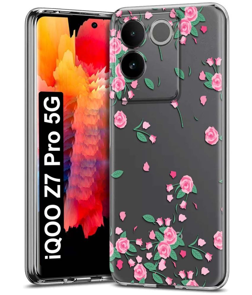     			Fashionury Multicolor Printed Back Cover Silicon Compatible For iQOO Z7 Pro 5G ( Pack of 1 )