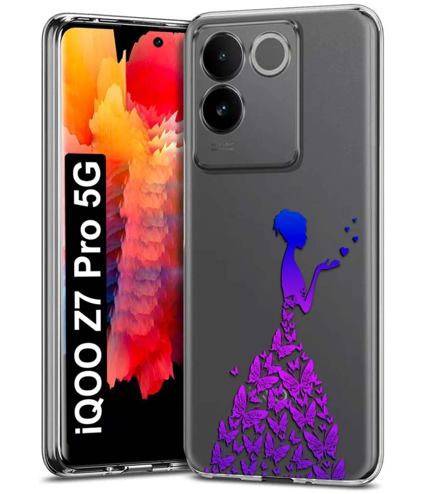     			Fashionury Multicolor Printed Back Cover Silicon Compatible For iQOO Z7 Pro 5G ( Pack of 1 )