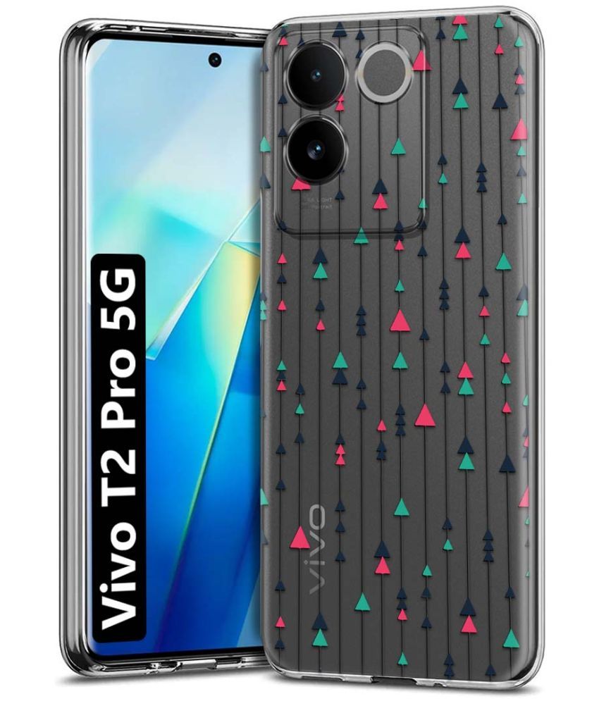     			Fashionury Multicolor Printed Back Cover Silicon Compatible For Vivo T2 Pro 5G ( Pack of 1 )