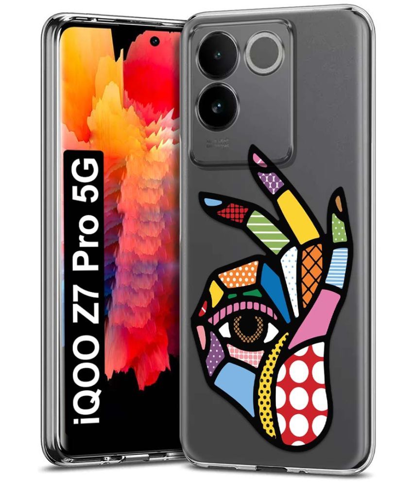     			Fashionury Multicolor Printed Back Cover Silicon Compatible For iQOO Z7 Pro 5G ( Pack of 1 )