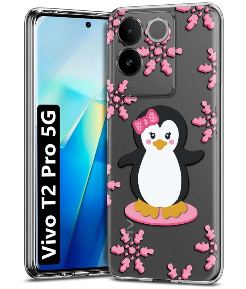     			Fashionury Multicolor Printed Back Cover Silicon Compatible For Vivo T2 Pro 5G ( Pack of 1 )