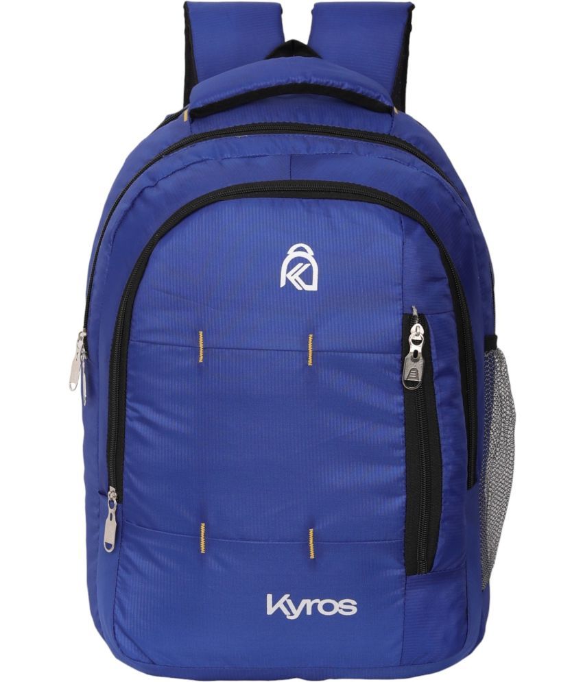     			Kyros Blue Polyester Backpack ( 35 Ltrs )