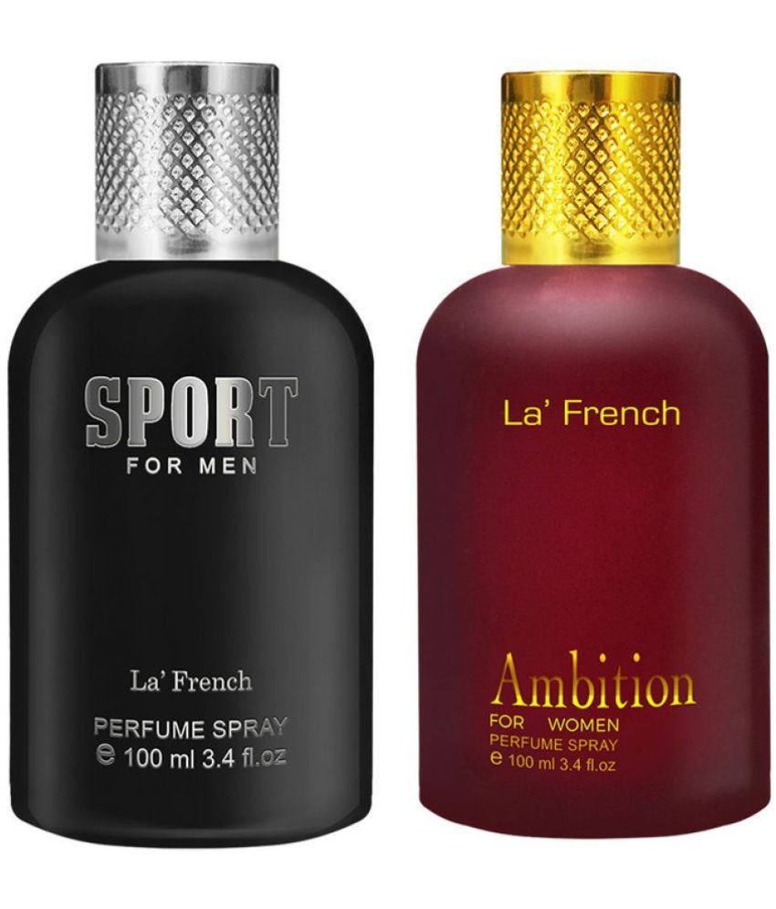     			LA FRENCH Ambition & Sport Deodorant Spray & Perfume For Unisex 200ml ( Pack of 2 )