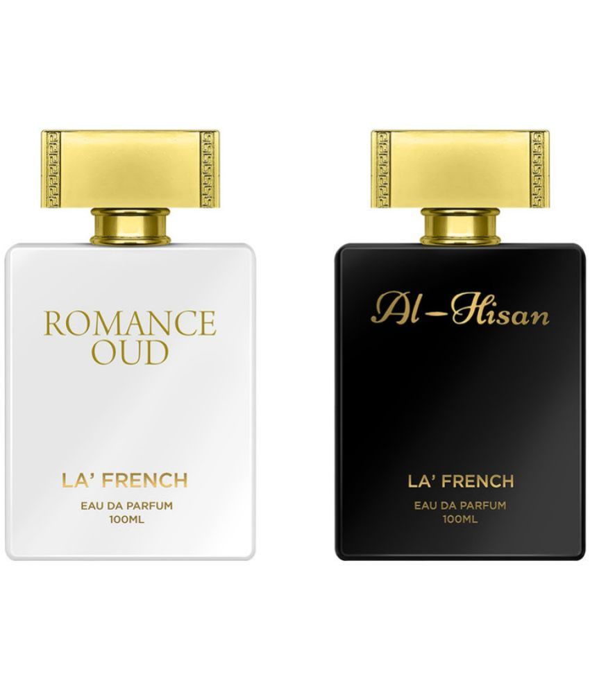     			LA FRENCH Romance Oud & Al Hisan Eau De Parfum (EDP) For Unisex 200ml ( Pack of 2 )