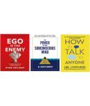 ( Combo of 3 books )Ego Is the Enemy + The Power of your subconscious mind + How To Talk Anyone ( paperback )