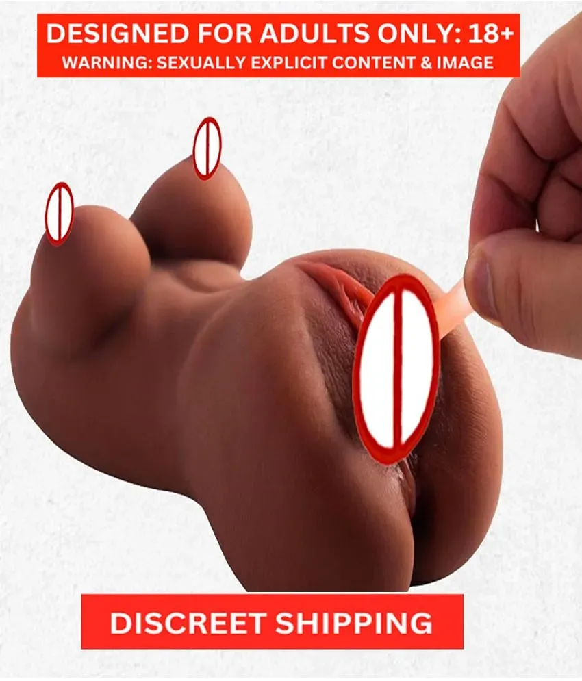 Male Masturbator - 3D Realistic Pussy Ass and Silicone Vagina Butt Anal  Adult Products Sex Toys with 2 Hole(BROWN): Buy Male Masturbator - 3D  Realistic Pussy Ass and Silicone Vagina Butt Anal