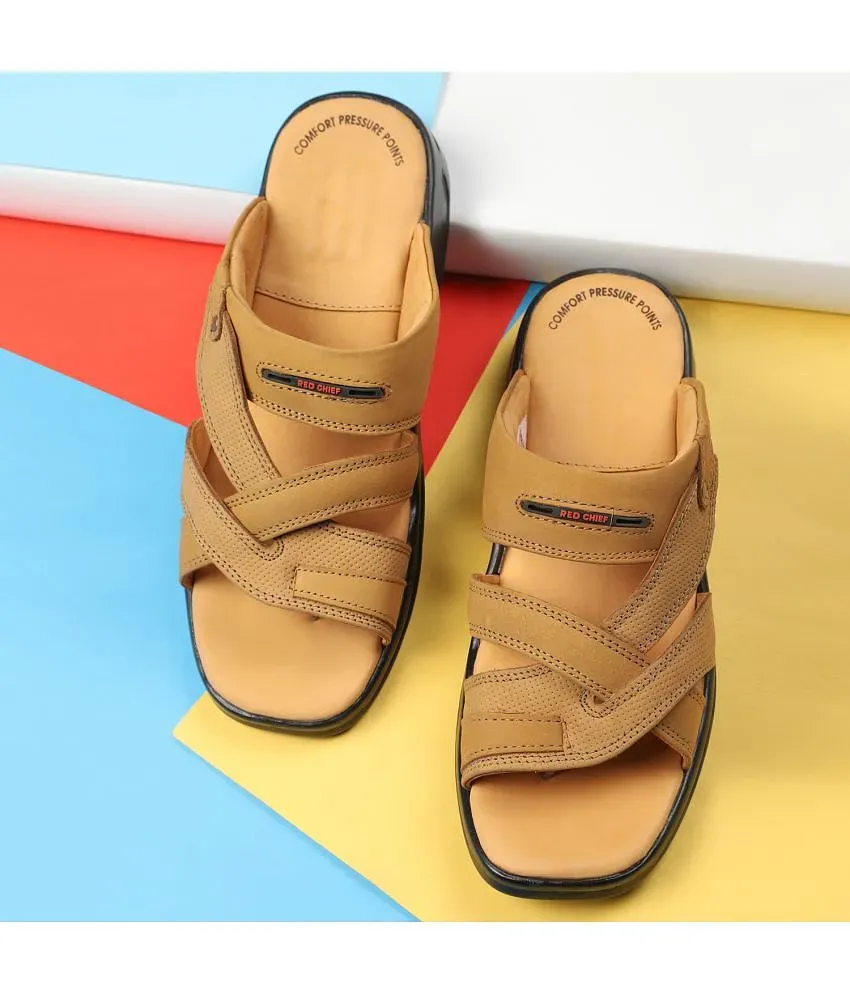 Tan Men Sandals Lee Cooper Duke - Buy Tan Men Sandals Lee Cooper Duke  online in India