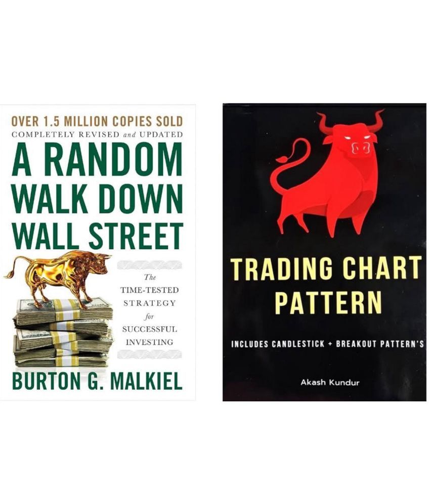     			( Combo Of 2 Books ) A Random Walk Down Wall Street & Trading Chart Pattern Includes Candlestick Pattern English , Paperback