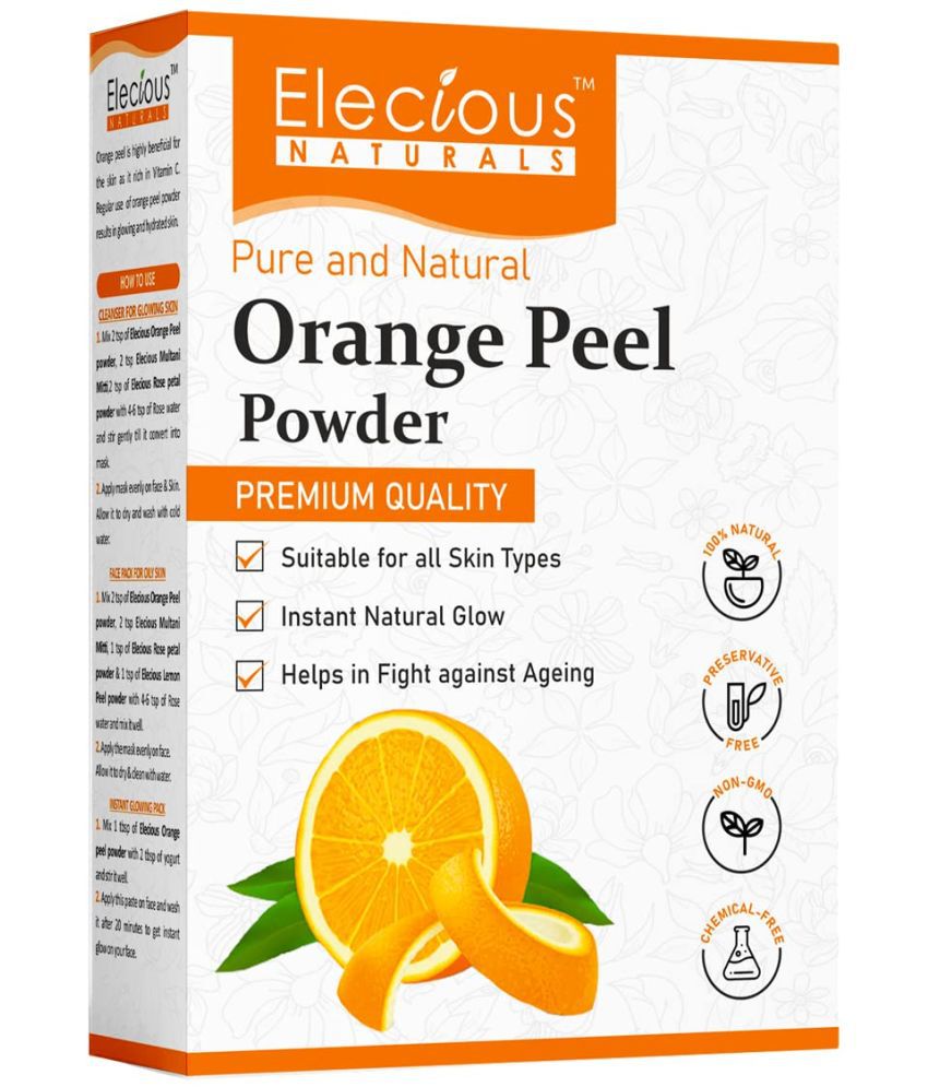     			Elecious Orange Peel Powder For Skin and Face (200 Grams) | No Chemical, No preservative