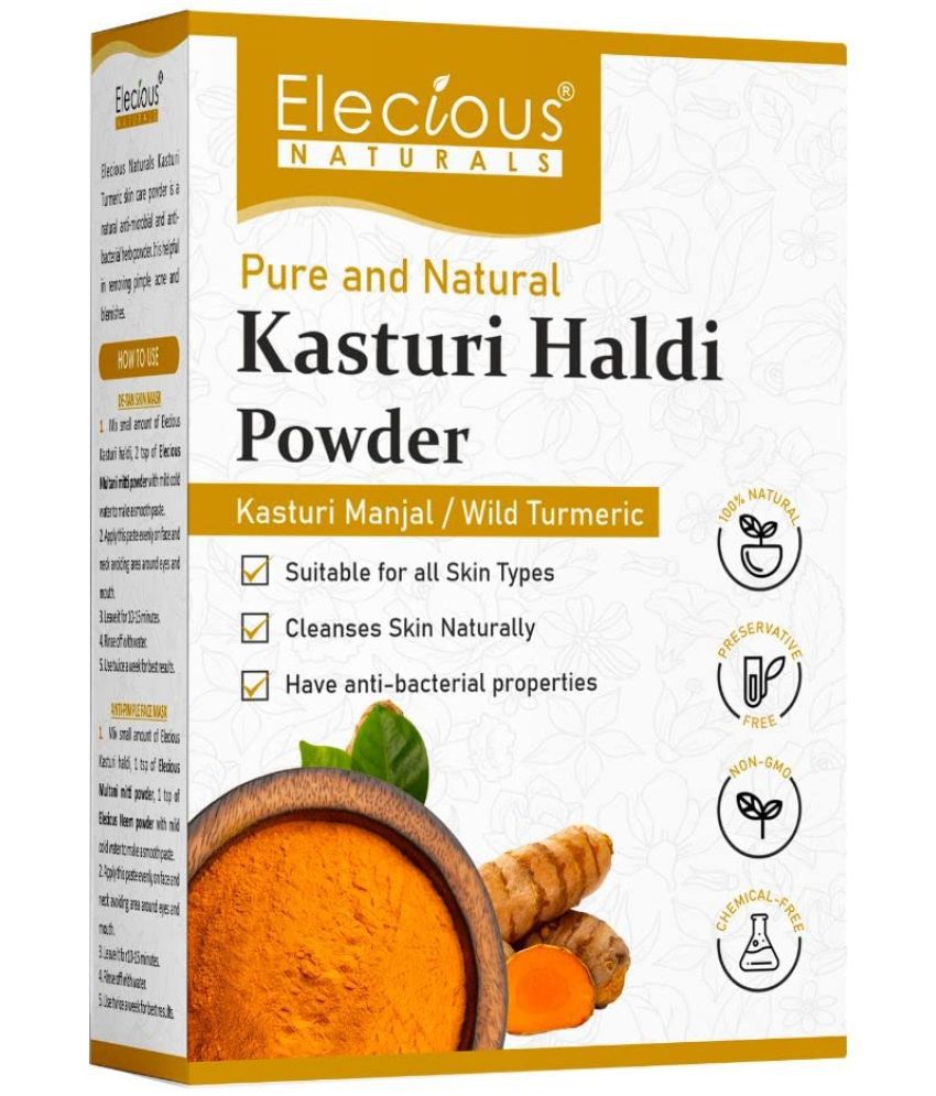     			Elecious Kasturi Haldi Powder for face (100 grams)| 100% Natural, Chemical-free, Perseverative-free