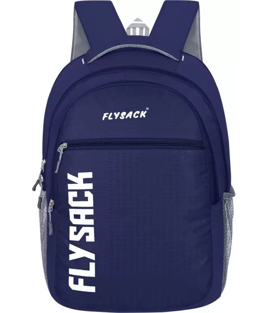     			FLYSACK Blue PU Backpack ( 40 Ltrs )