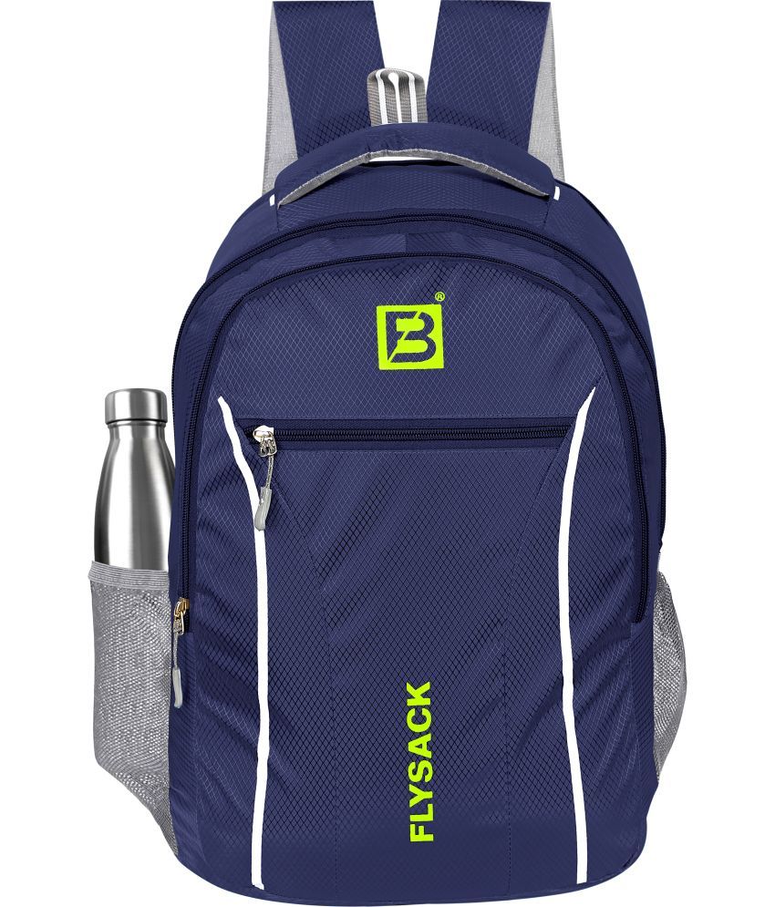     			FLYSACK Blue PU Backpack ( 40 Ltrs )