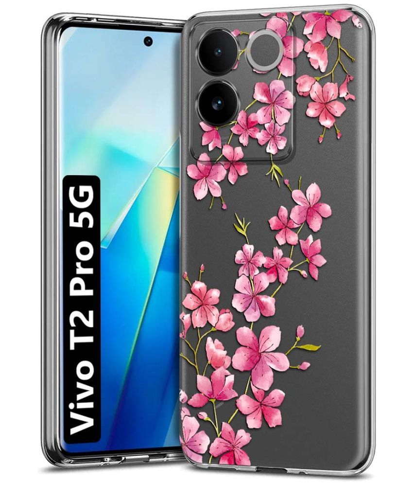     			Fashionury Multicolor Printed Back Cover Silicon Compatible For Vivo T2 Pro 5G ( Pack of 1 )