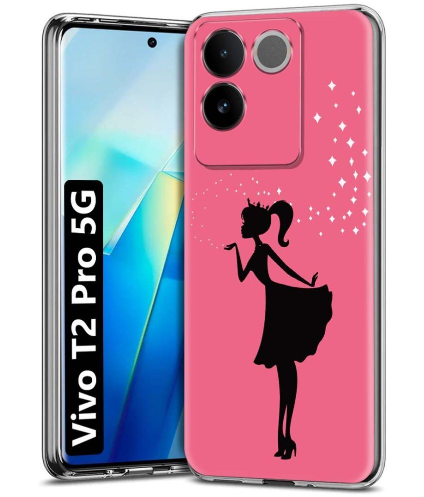     			Fashionury Multicolor Printed Back Cover Silicon Compatible For Vivo T2 Pro 5G ( Pack of 1 )