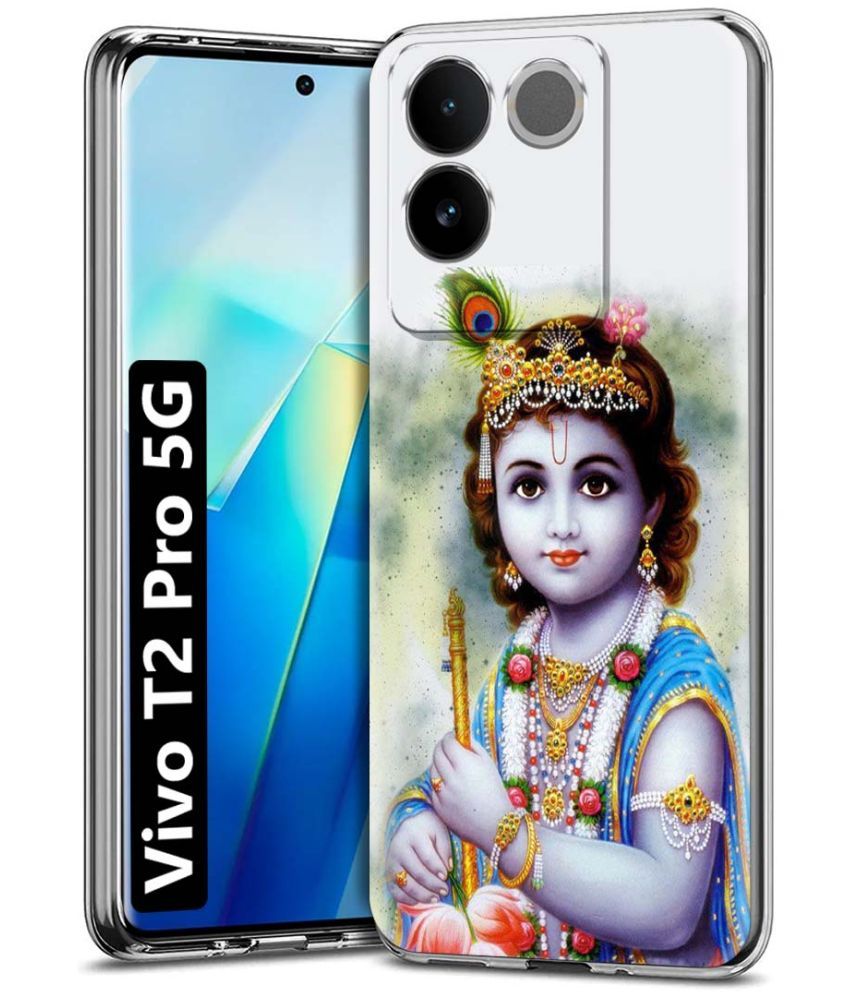     			Fashionury Multicolor Printed Back Cover Silicon Compatible For Vivo T2 Pro 5G ( Pack of 1 )