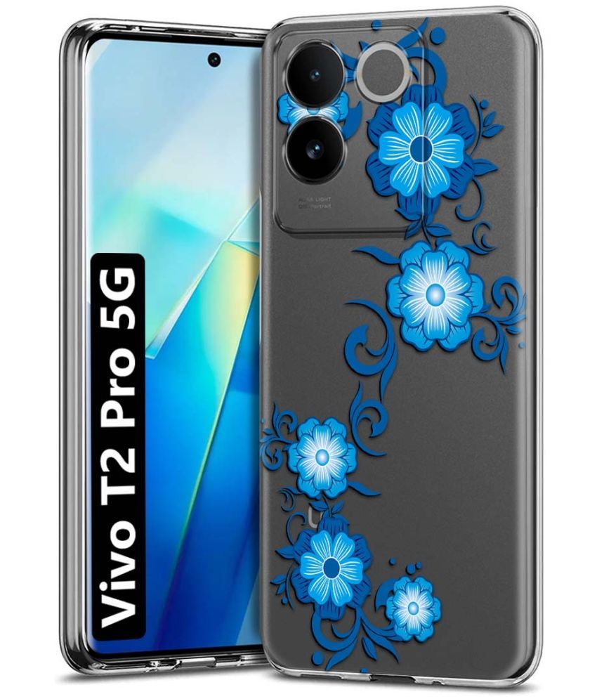     			Fashionury Multicolor Printed Back Cover Silicon Compatible For Vivo T2 Pro 5G ( Pack of 1 )