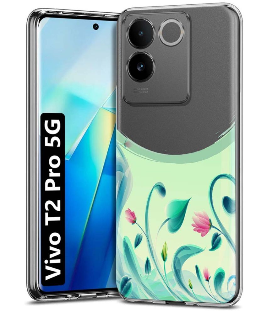     			Fashionury Multicolor Printed Back Cover Silicon Compatible For Vivo T2 Pro 5G ( Pack of 1 )