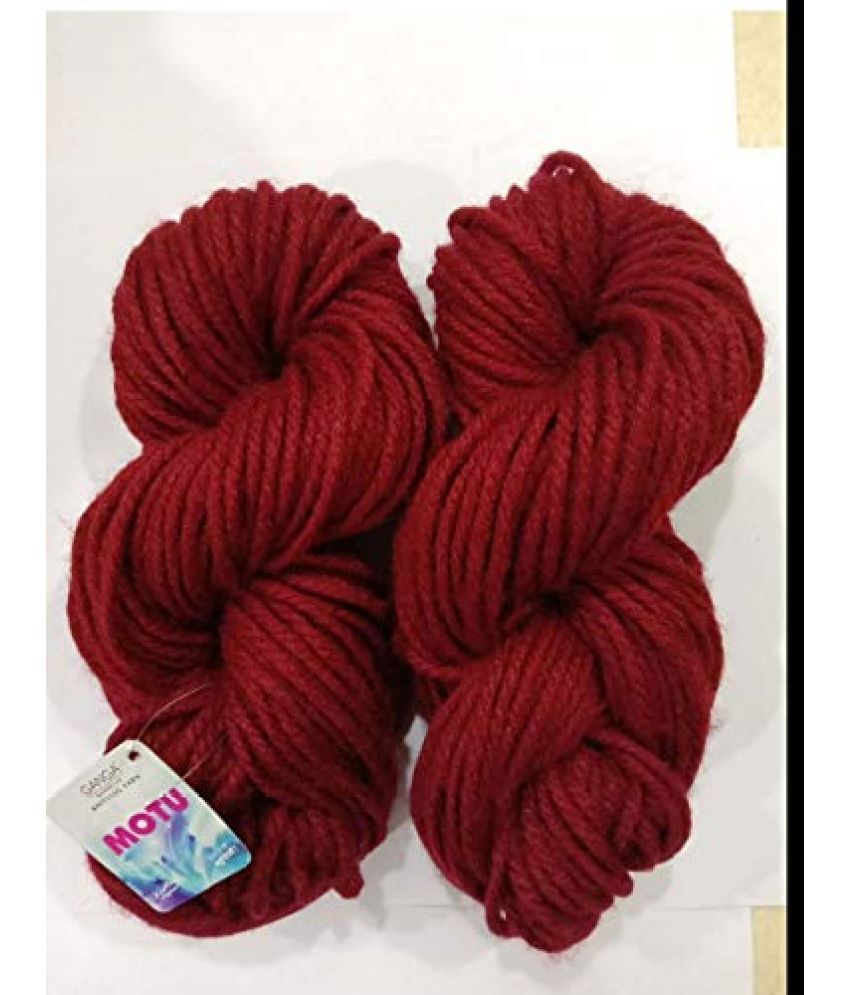     			GANGA Knitting Yarn Thick Chunky Wool, 600 gm Best Used with Knitting Needles, Crochet Needles Wool Yarn for Knitting. by GANGA Shade no.14