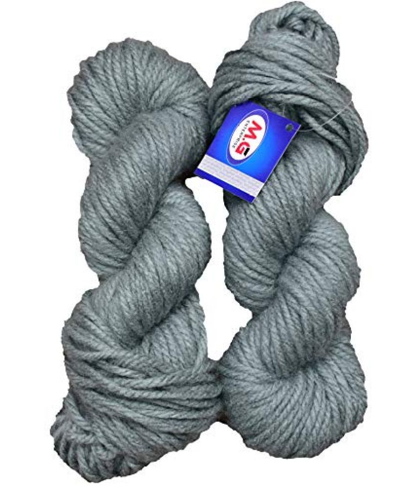     			Ganga Knitting Yarn Thick Chunky Wool, Motu Steel Grey 300 gm Best Used with Knitting Needles, Crochet Needles Wool Yarn for Knitting. by Ganga