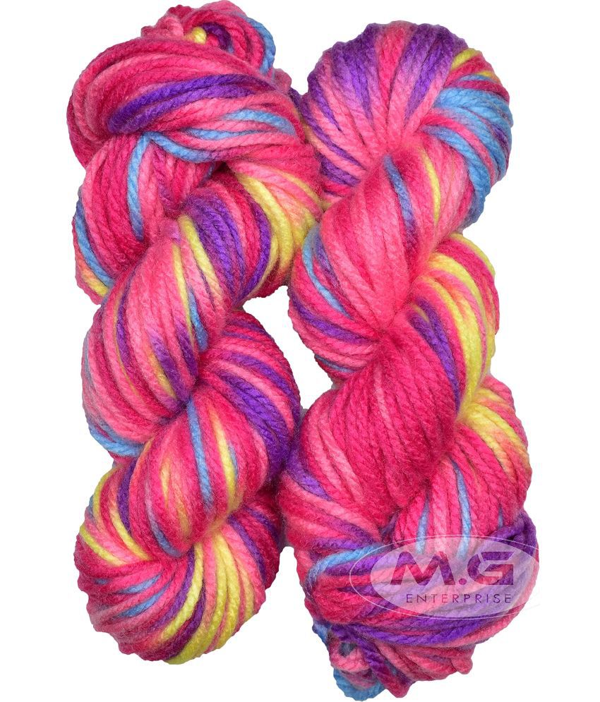     			Ganga Knitting Yarn Thick Chunky Wool, Motu Strawberry 500 gm Best Used with Knitting Needles, Crochet Needles Wool Yarn for Knitting - DDA