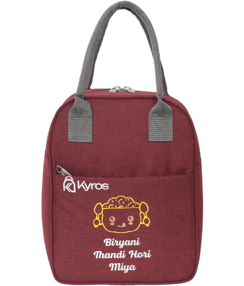    			Kyros Maroon Polyester Lunch Bag Pack of 1