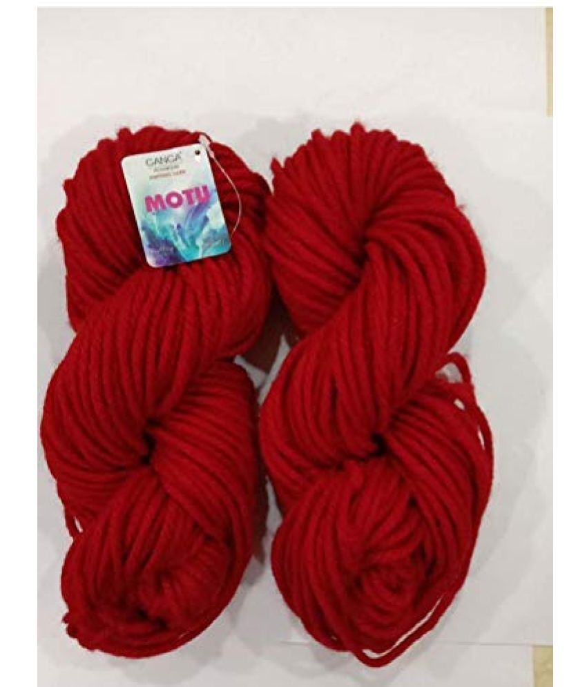     			NTGS GANGA Knitting Yarn Thick Chunky Wool Red 600 gm Best Used with Knitting Needles, Crochet Needles Wo