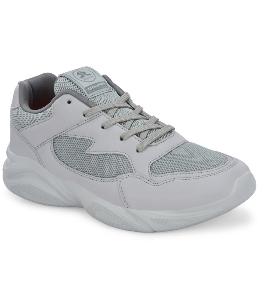     			OFF LIMITS ROGER Light Grey Men's Sports Running Shoes