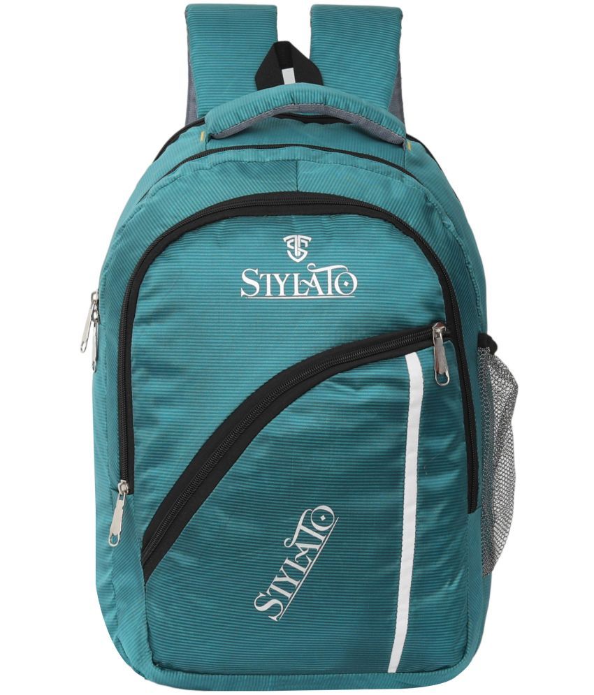     			STYLATO Green Polyester Backpack ( 30 Ltrs )